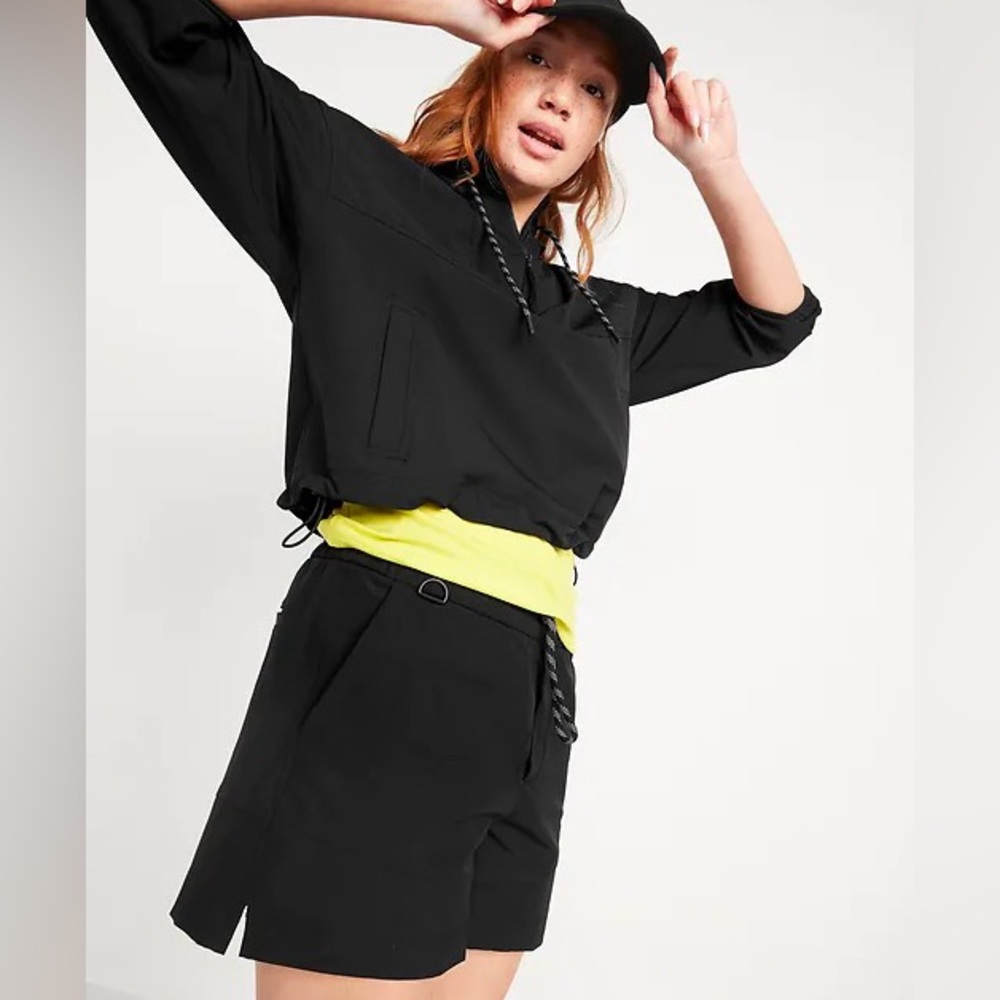 High-Waisted StretchTech Water-Repellent Shorts for Women -- 4.5-inch inseam